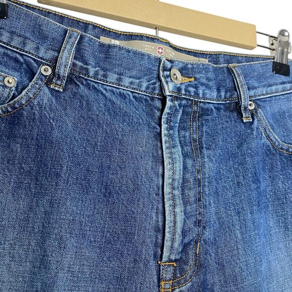 Vtg Victorinox Jeans Mens 34x26 Straight Leg Classic Fit Denim Swiss Army Casual - Picture 12 of 16